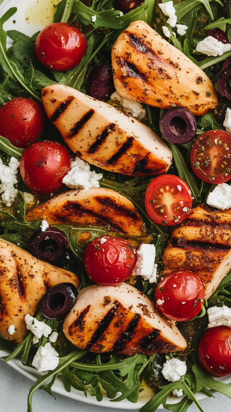 Mediterranean Grilled Chicken Salad