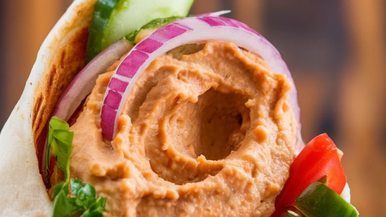 Mediterranean Hummus and Veggie Wraps - Featured