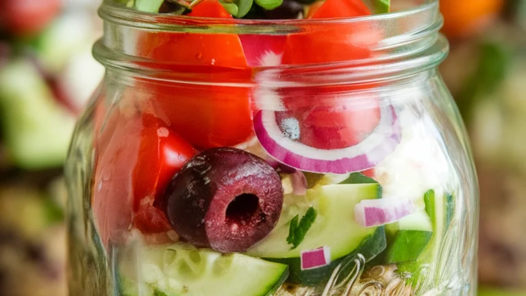 Mediterranean Quinoa Salad Jars - Featured