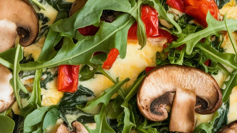 Mushroom and Goat Cheese Vegetable Frittata - Featured