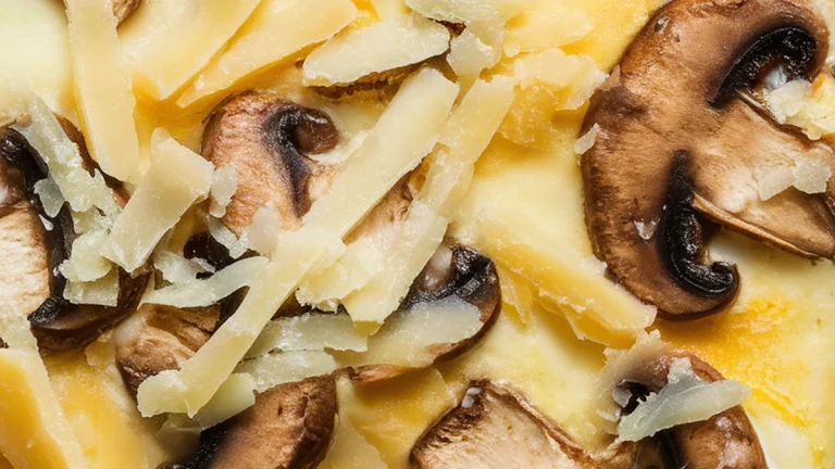 Mushroom and Swiss Crustless Quiche - Featured