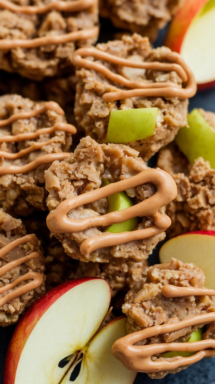 No-Bake Apple Peanut Butter Energy Bites