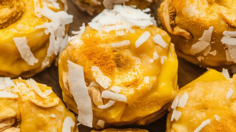 No-Bake Coconut Mango Energy Bites - Featured