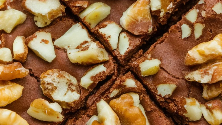 No-Bake Date and Walnut Brownies - Featured