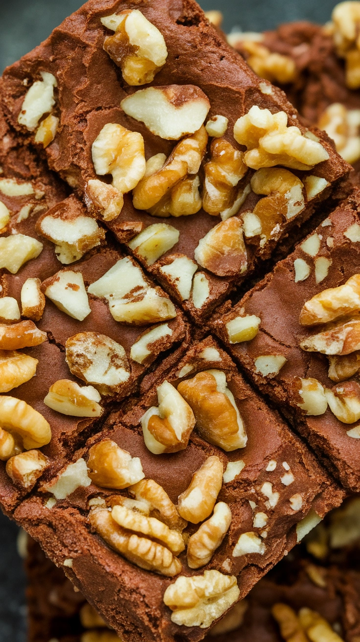 No-Bake Date and Walnut Brownies