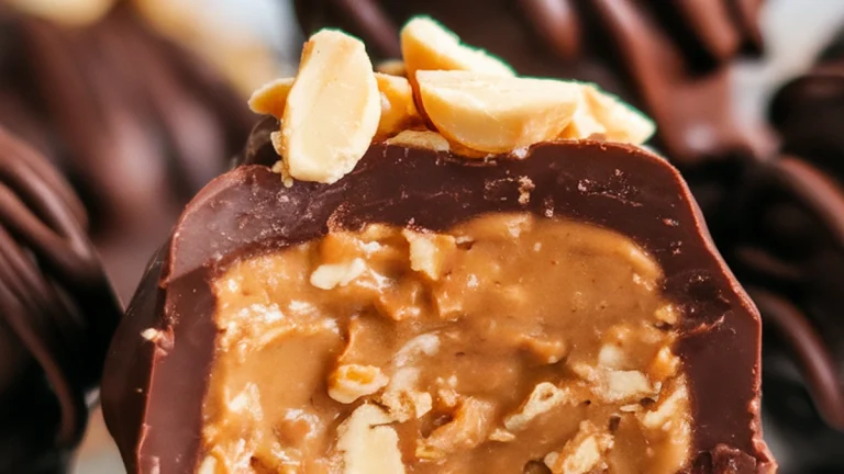 No-Bake Peanut Butter Oatmeal Bites - Featured