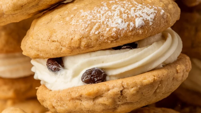 Old-Fashioned Oatmeal Cream Whoopie Pies - Featured