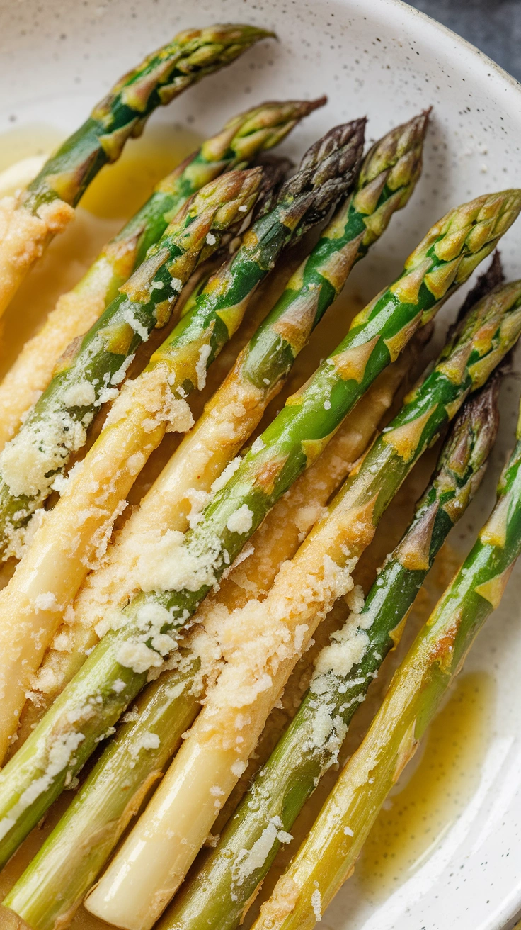 Parmesan Roasted Air Fryer Asparagus
