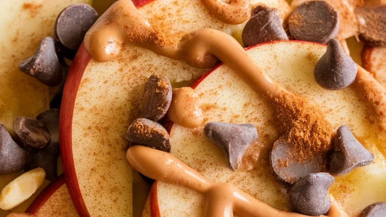 Peanut Butter Apple Nachos - Featured