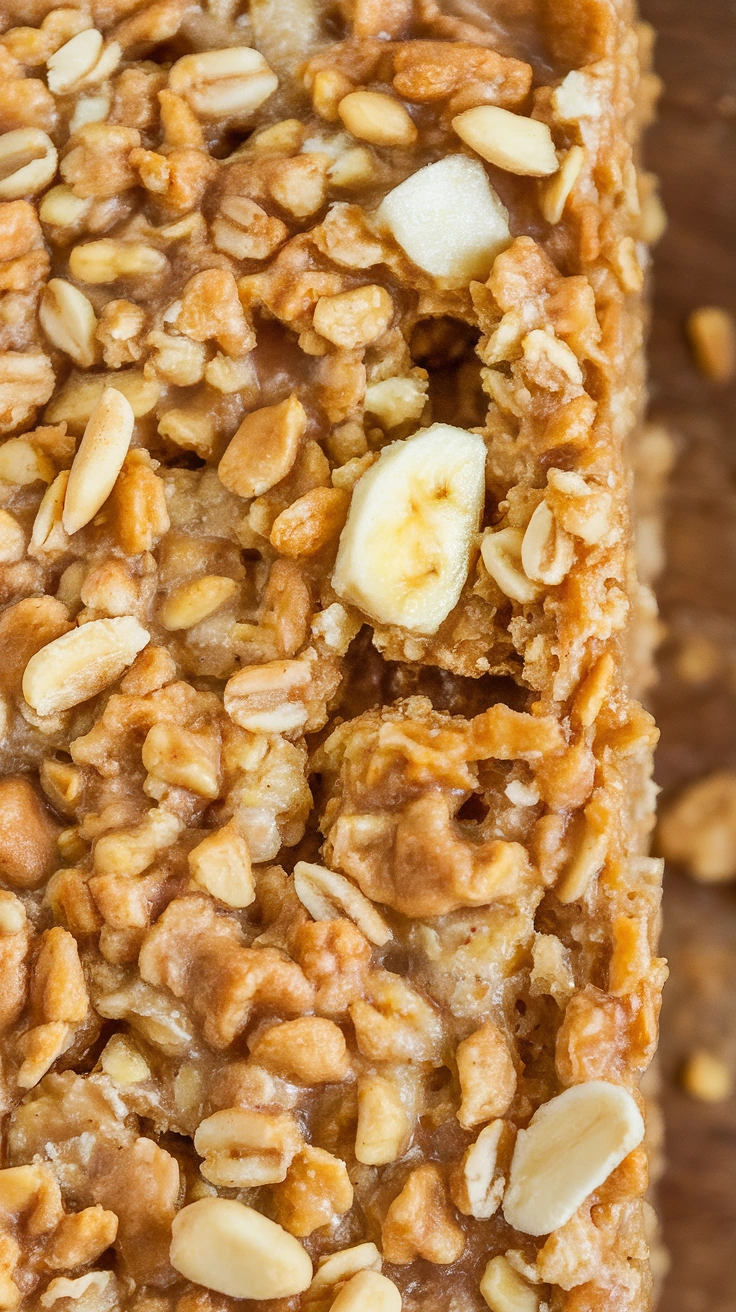 Peanut Butter Banana Baked Oatmeal Bars