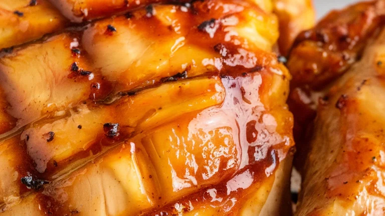 Pineapple Glazed BBQ Chicken - Featured