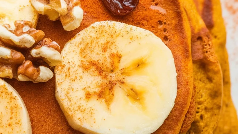 Pumpkin Spice Banana Pancakes - Featured