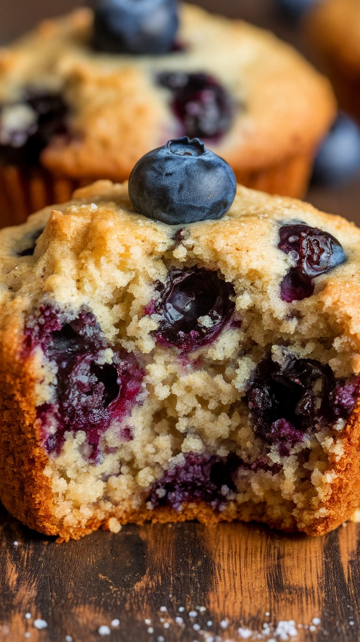 Quinoa Flour Blueberry Muffins