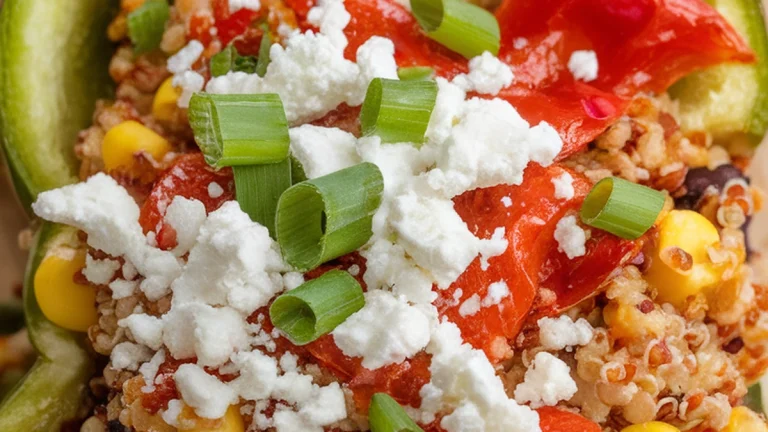 Quinoa Stuffed Bell Peppers - Featured