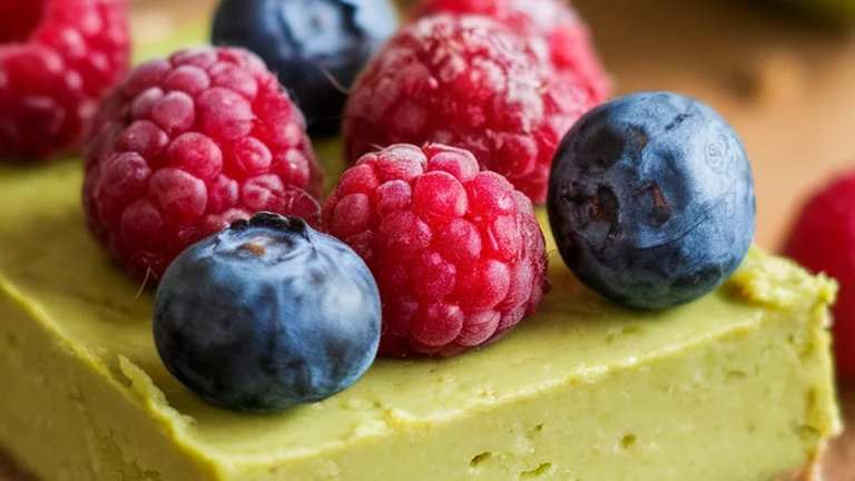 Raw Avocado Lime Tart Bars - Featured