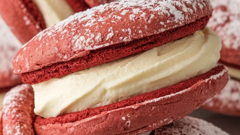 Red Velvet Cream Cheese Whoopie Pies - Featured