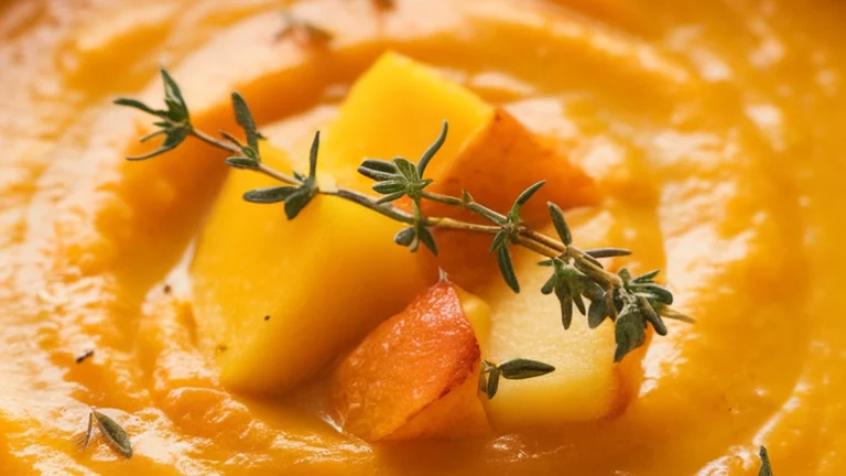 Roasted Butternut Squash and Apple Soup - Featured