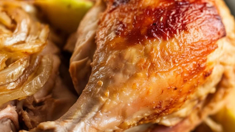 Roasted Chicken with Apples and Onions - Featured