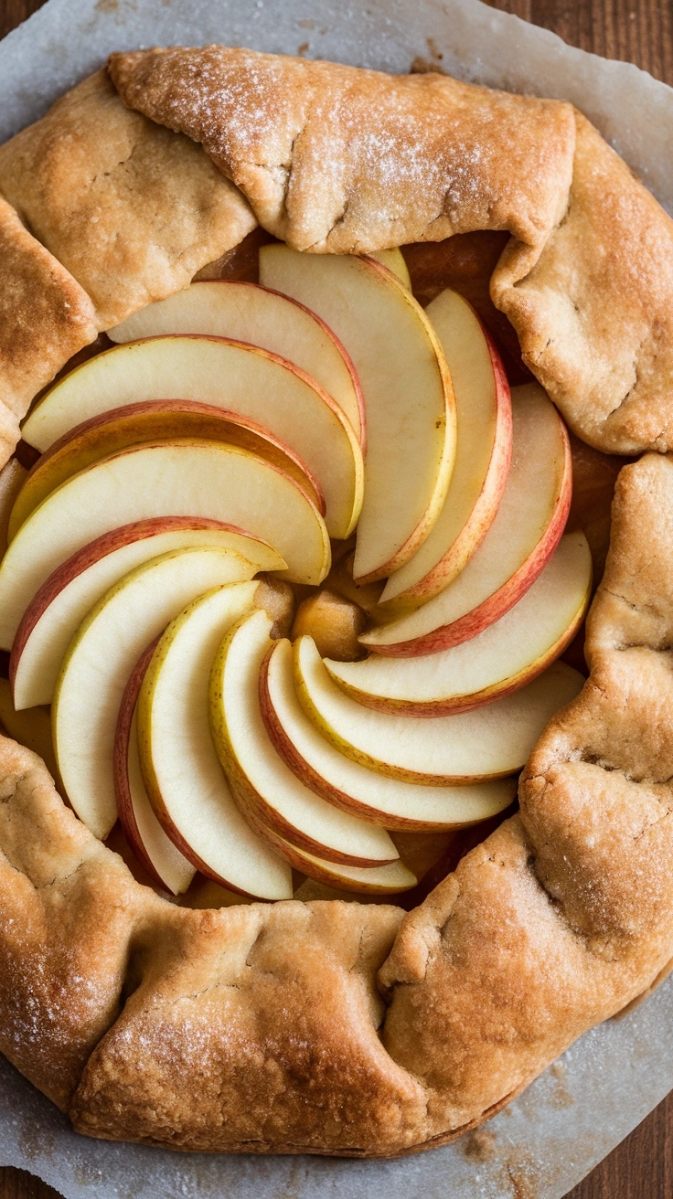 Rustic Almond Flour Apple Galette