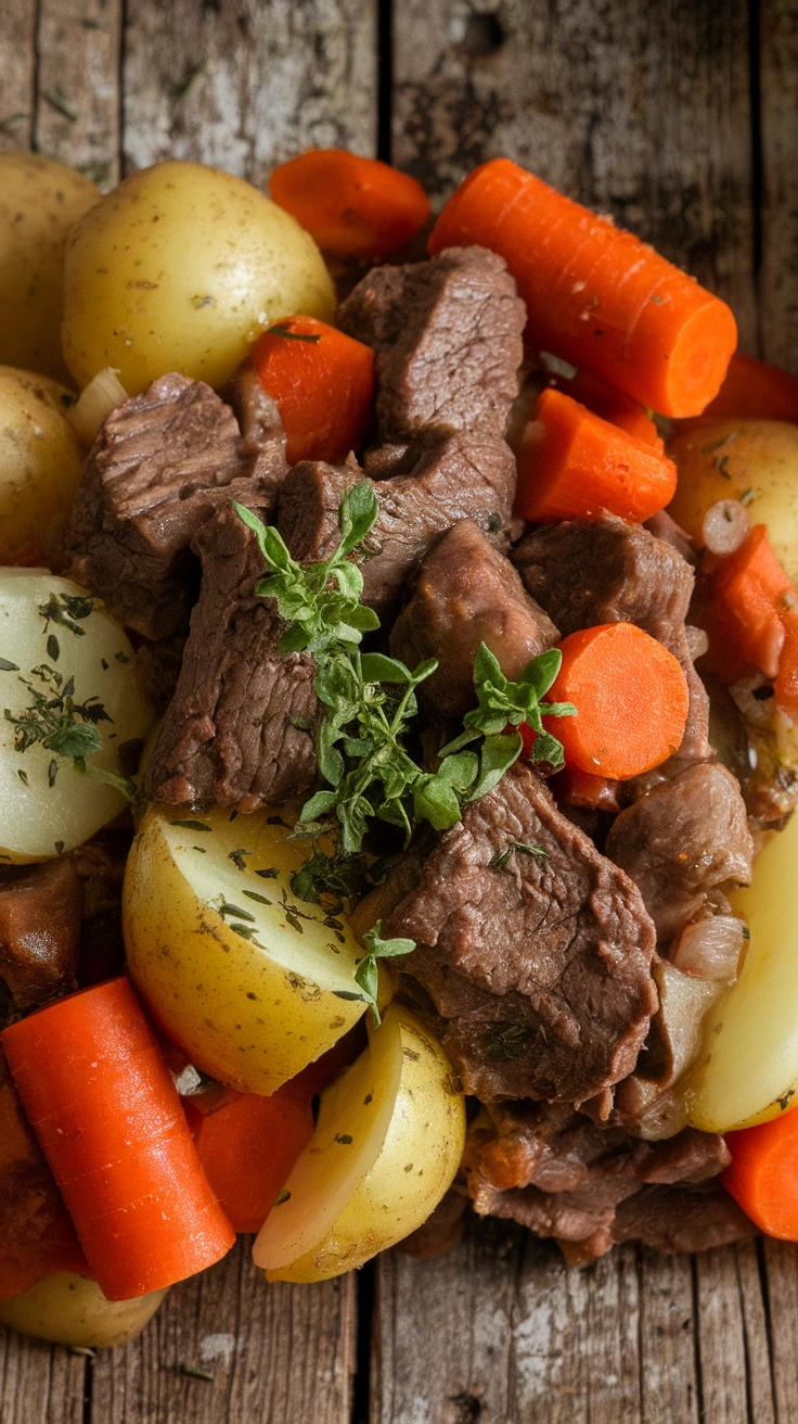 Rustic Root Vegetable Beef Stew