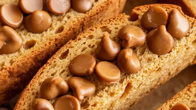 Salted Caramel Chip Biscotti - Featured