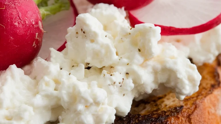 Savory Cottage Cheese and Radish Toast - Featured