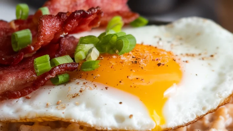 Savory Oatmeal with Fried Egg - Featured