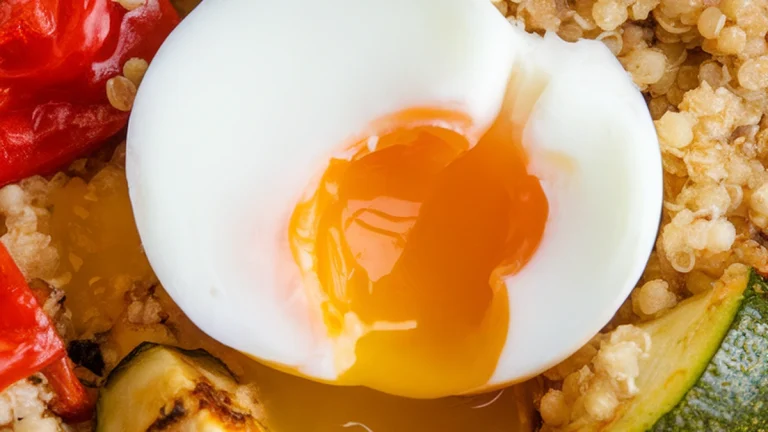 Savory Quinoa Breakfast Bowl with Soft Boiled Egg - Featured