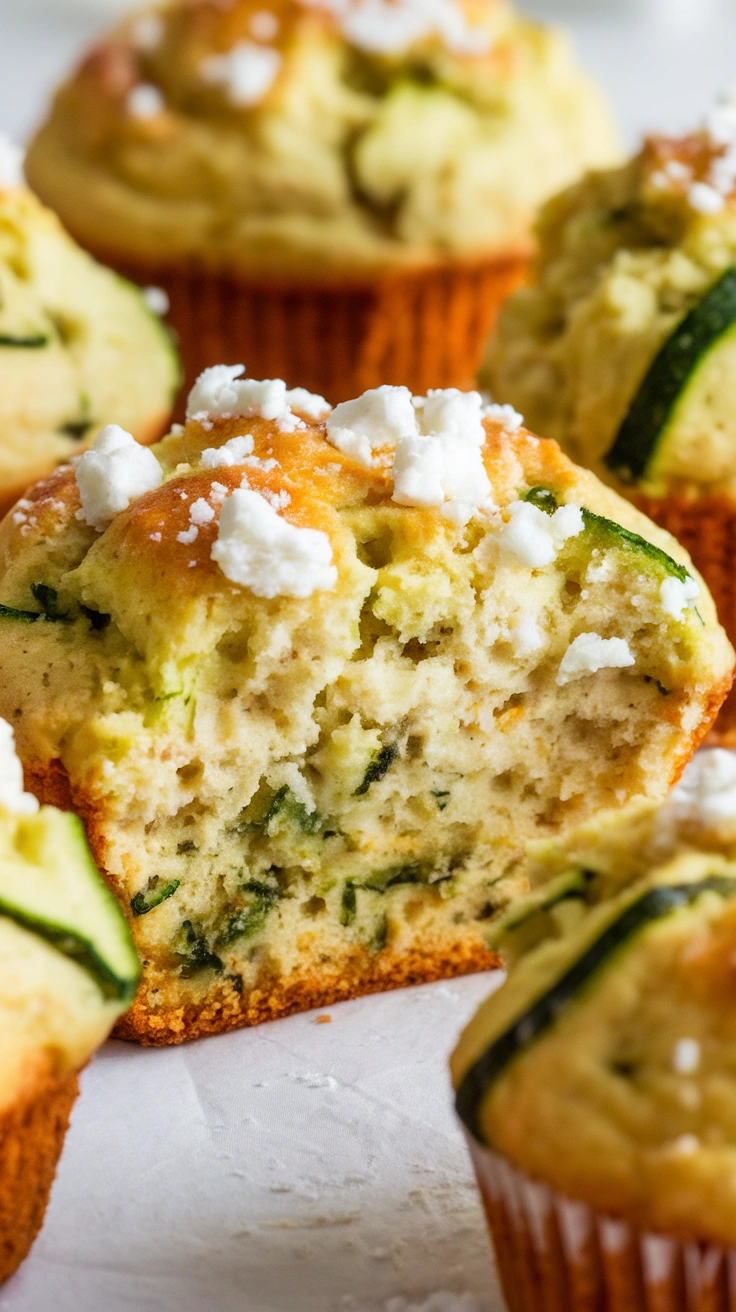 Savory Zucchini and Feta Muffins