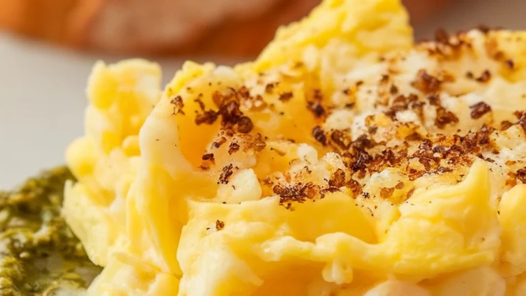 Scrambled Egg and Pesto Toast - Featured