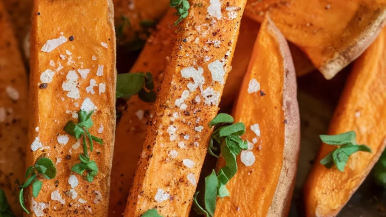 Seasoned Air Fryer Sweet Potato Fries - Featured