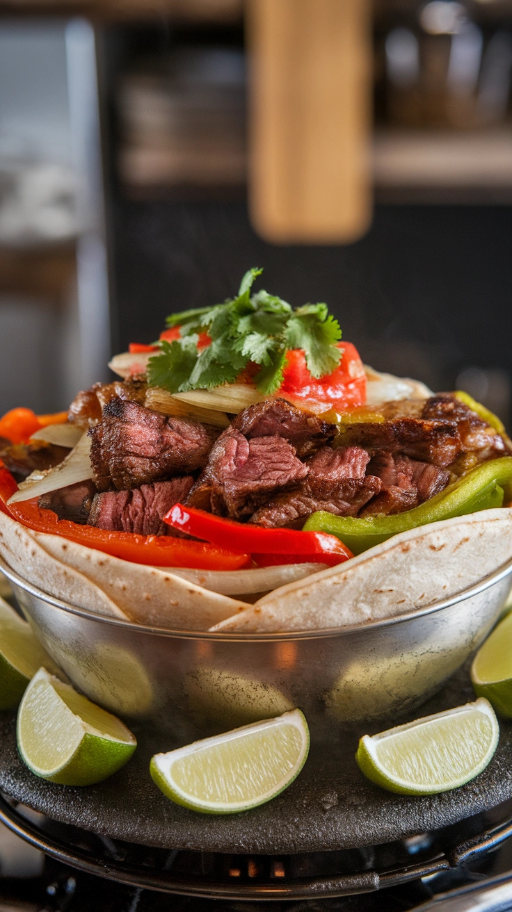 Sizzling Steak Fajita Burrito Bowl