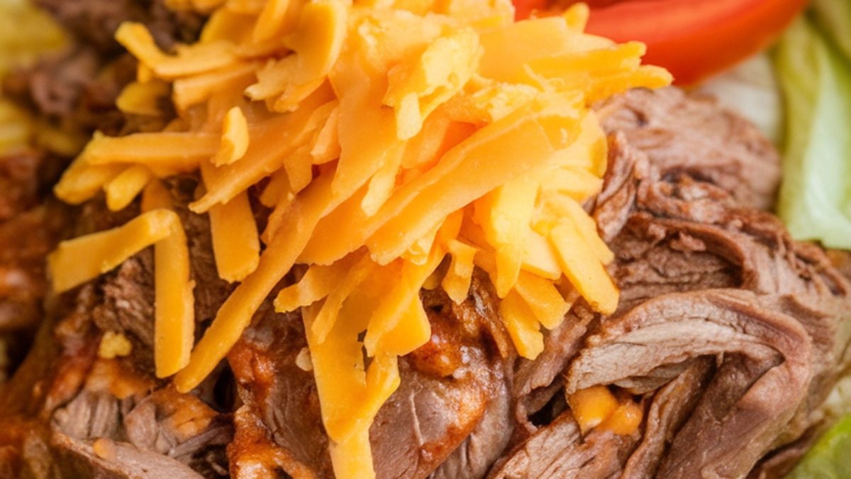 Slow Cooker Shredded Beef Burrito Bowl - Featured