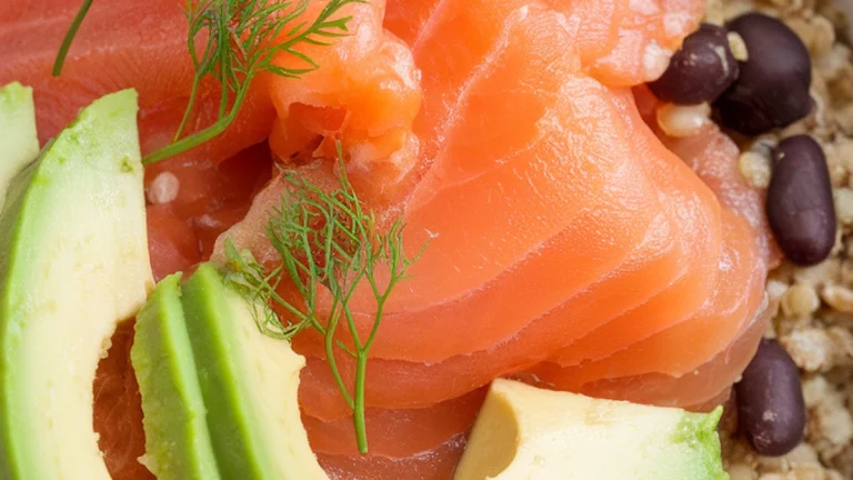Smoked Salmon and Avocado Grain Bowl - Featured