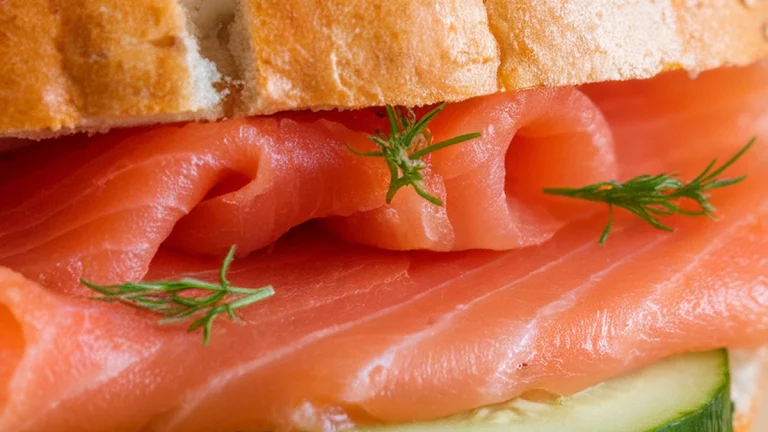 Smoked Salmon and Cucumber Bagel - Featured