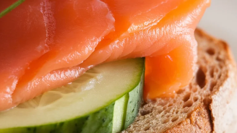 Smoked Salmon and Cucumber Whole Wheat Toast - Featured