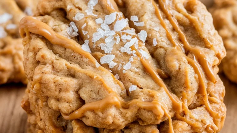 Soft Peanut Butter Banana Oat Cookies - Featured