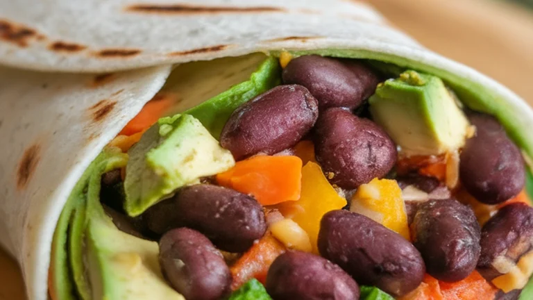 Southwest Black Bean and Avocado Wraps - Featured