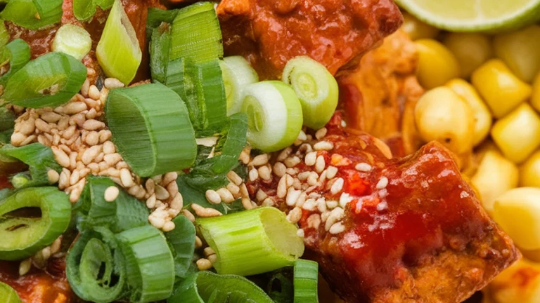 Spicy Braised Tofu Burrito Bowl - Featured