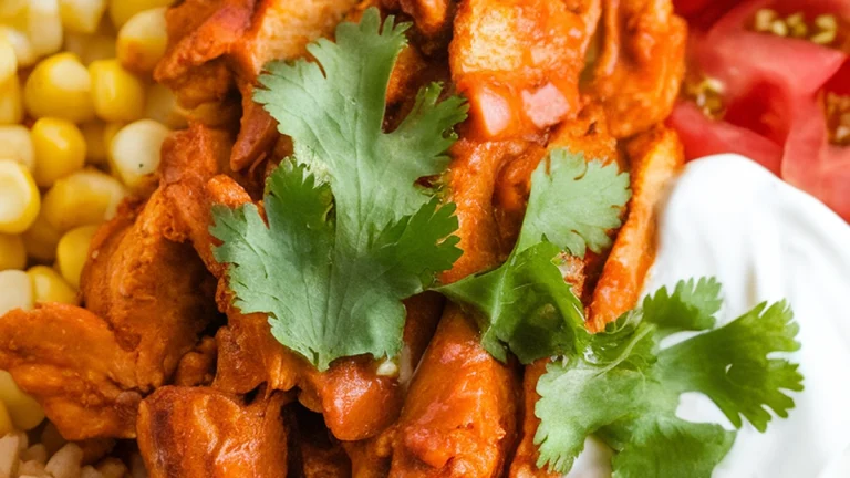 Spicy Chicken Burrito Bowl - Featured