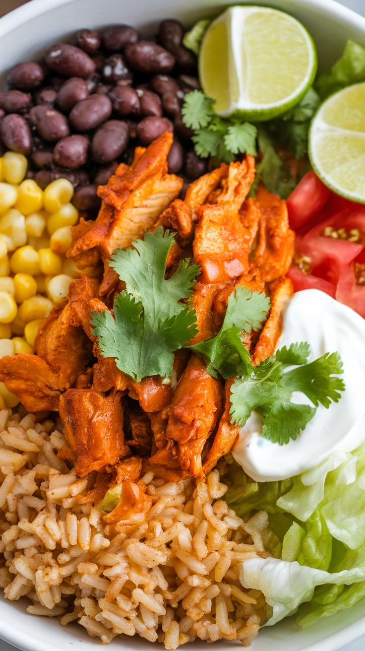 Spicy Chicken Burrito Bowl