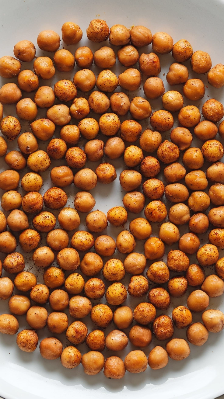 Spicy Cumin Roasted Chickpeas