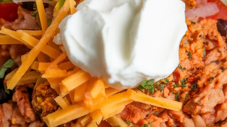 Spicy Ground Turkey and Black Bean Burrito Bowl - Featured