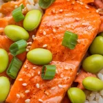 Spicy Salmon and Edamame Rice Bowl