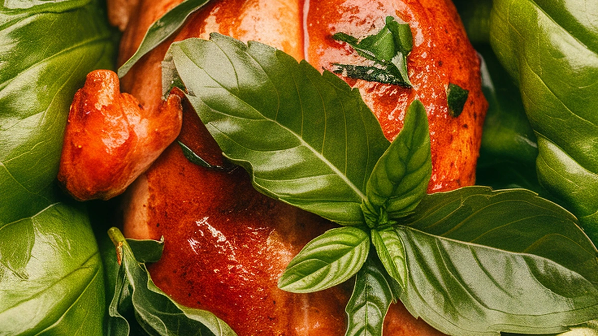 Spicy Thai Basil Chicken Lettuce Wraps - Featured