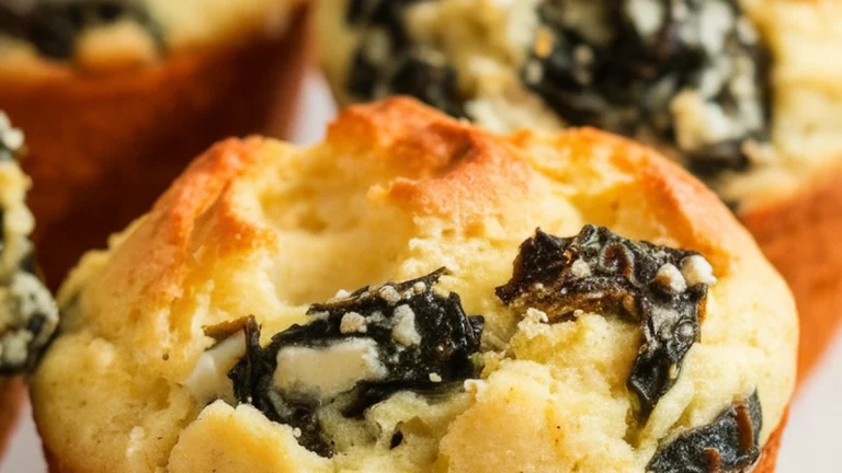 Spinach and Feta Egg White Muffins - Featured