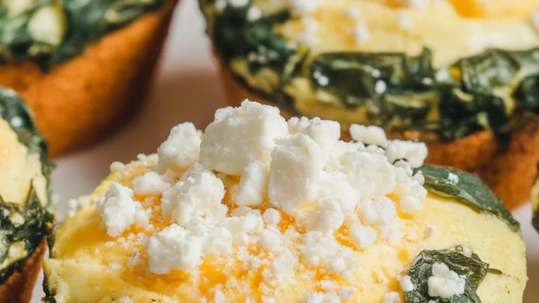 Spinach and Feta Egg White Muffins - Featured