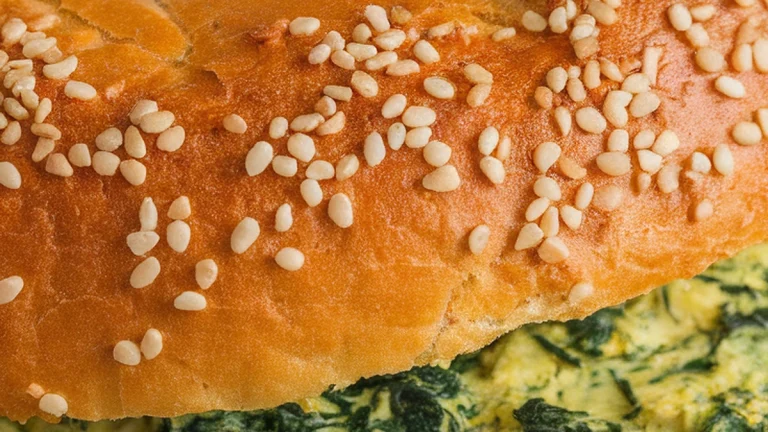 Spinach and Feta Scramble Bagel - Featured