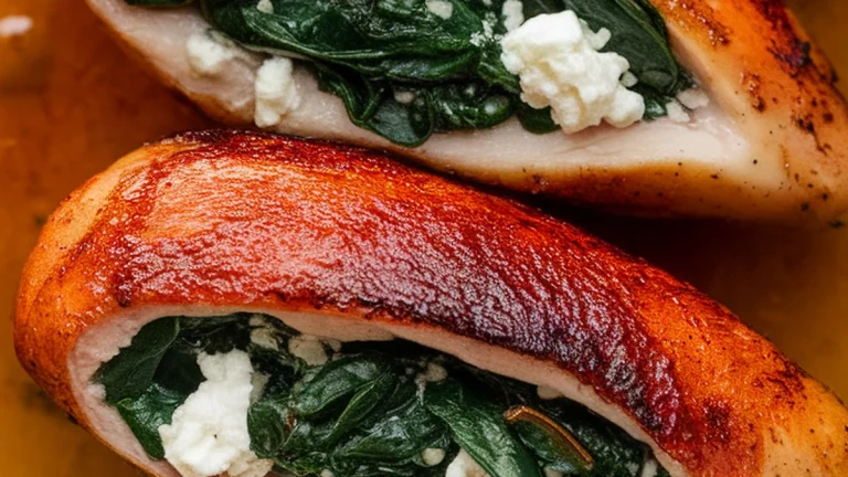 Spinach and Feta Stuffed Chicken Breast - Featured