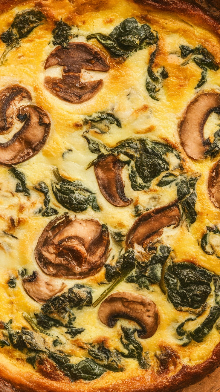 Spinach and Mushroom Frittata
